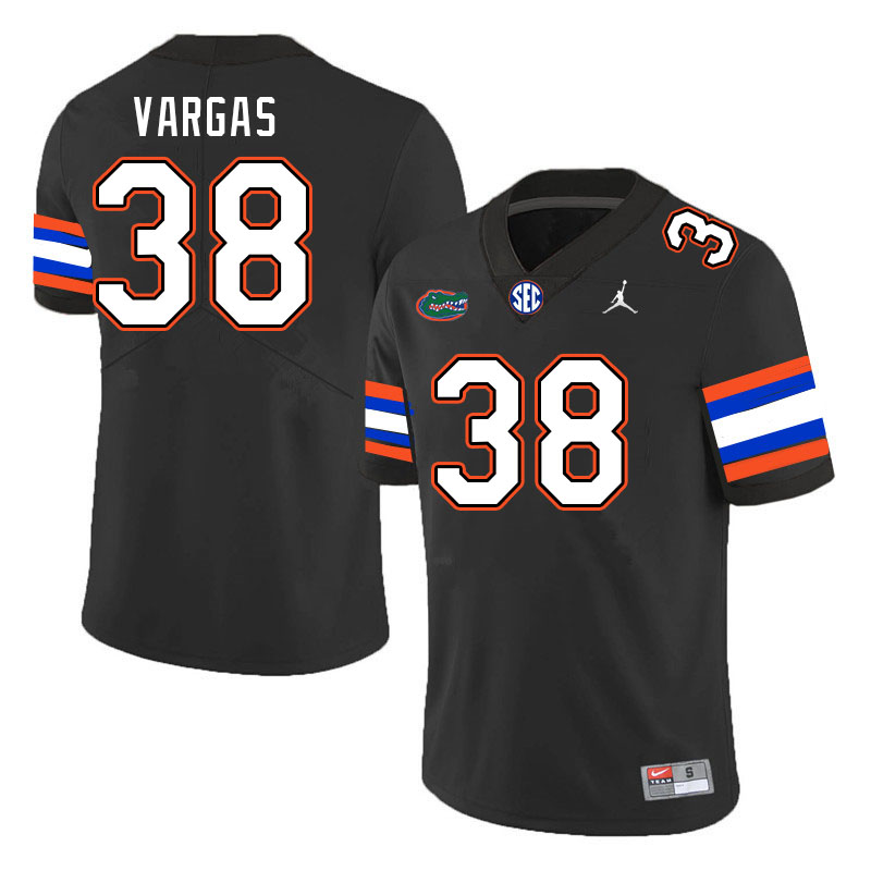 Men #38 Sebastian Vargas Florida Gators College Football Jerseys Stitched-Black